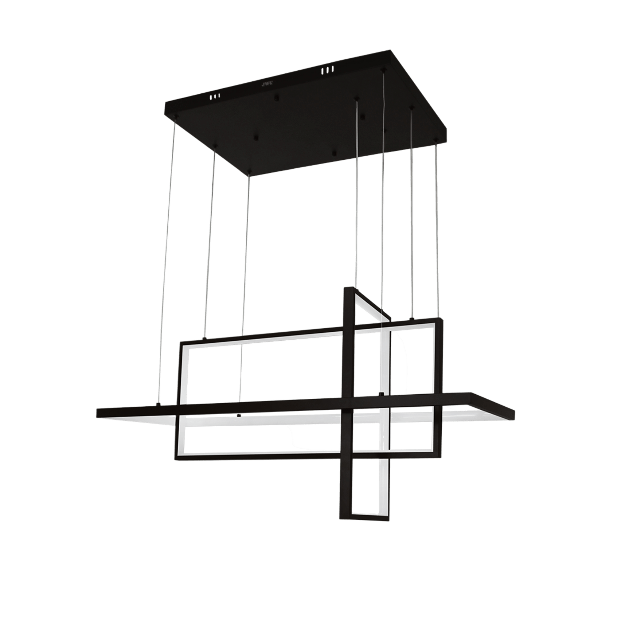 JWJ JLAR-10001 Lámpara de Techo LED, 100W, Luz Blanca 6500K, Neutra 4000K, Cálida 2700K, IP20, Ángulo de Luz 120°, Aluminio y PC, Vida Útil 50,000h, Longitud de Cable Ajustable