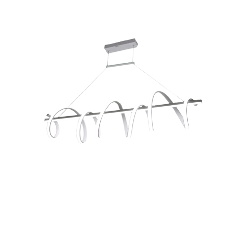 JWJ JLAR-8002 Lámpara de Techo LED, 80W, Flujo Luminoso 6400 Im, Ø1050 mm, Luz Blanca 6500K – Neutra 4000K – Cálida 2700K, Vida Útil 50,000 h, IP20, Montaje Sobreponer, Blanco, Aluminio y PC