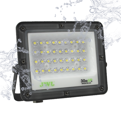 JWJ JLRE-L100 Reflector Tipo Lupa 100 W, Flujo luminoso 10 000 lm, 110 – 240 Vca~ 60Hz, Dimensiones 270 x 210 x 22 mm, Uso en exterior IP66.