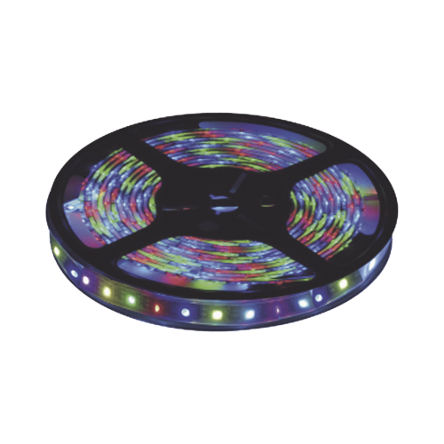 JWJ JLTL-5050-IP20-RGB Tira Led Multicolor de 5 m, Uso Interior, Potencia 22 W, 900 lm/ 12 V CD, IP 20, Necesario transformador (no incluido)