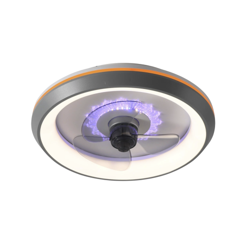 JWJ JLV-012 Ventilador de Techo con Luminario LED de 110 V CA 50/60 Hz, 88 W /4500 Lm, 6500 – 4 000 – 2 700 K /6 Tonos de Luz, 500 mm, 6 Velocidades, Dimeable.