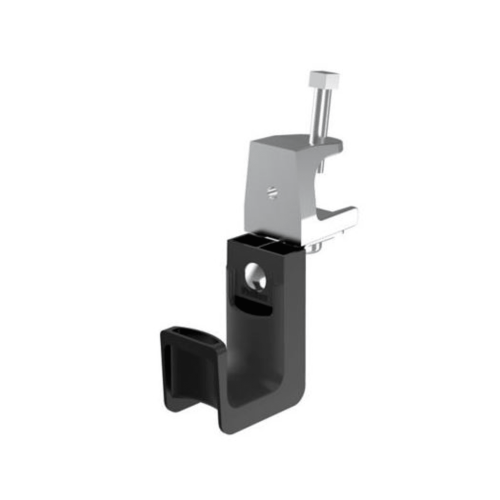 PANDUIT JP75SBC87RB-L20 Sujetador STRONGHOLD tipo J (J-Hook), Con Abrazadera de Tornillo para Montaje, Hasta 8 Cables Cat6, Nylon 6.6, Color Negro, 1 pieza