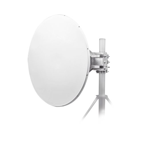 JIROUS JRC-DD35-DUPLEX-PRE Antena direccional Alto Rendimiento, Parábola profunda para mayor aislamiento al ruido /4 ft, 4.9 a 6.1 GHz, / Ganancia de 35 dBi, Soporte de acero inoxidable, Polaridad en 90 ° y 45 °, Incluye montaje.