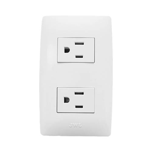 JWJ JTL-B72-23 Contacto Dúplex de 127 V~60 HZ 15 A, Color Blanco.