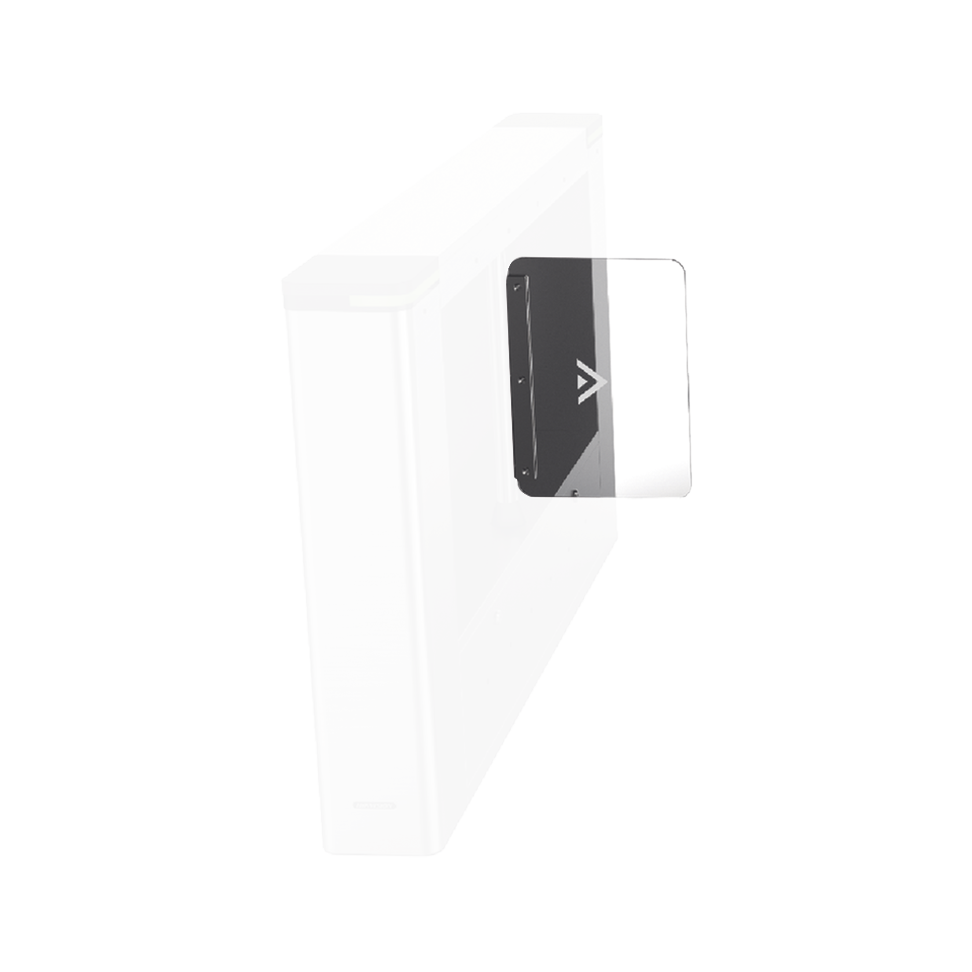 HIKVISION K3B601DP1100 Aleta de Acrílico para formar carriles de 110 cms en torniquetes Hikvision Series DS-K3B501 y DS-K3B601, Uso en accesos amplios para silla de ruedas