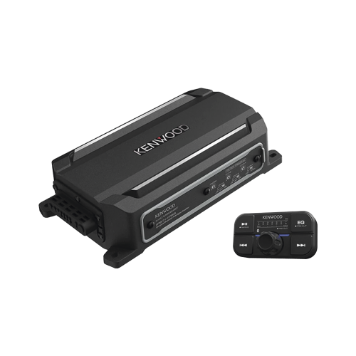 JVC KENWOOD KAC-M5024BT Amplificador de audio de 4 canales con control remoto y con conexión Bluetooth de 600 W de salida máxima