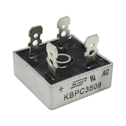 SYSCOM PARTS KBPC-3508 Puente de Diodos Rectificador, 35A, 800 PIV, 29 x 29 mm.