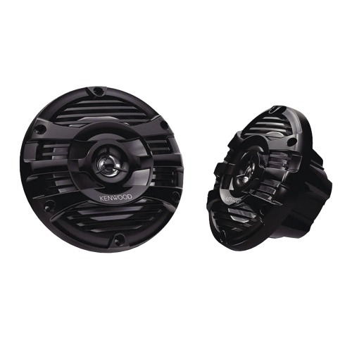 JVC KENWOOD KFC-1653MRB Par de altavoces fabricados en grado marinos en color negro de 6.5″ potencia máxima de 150 W