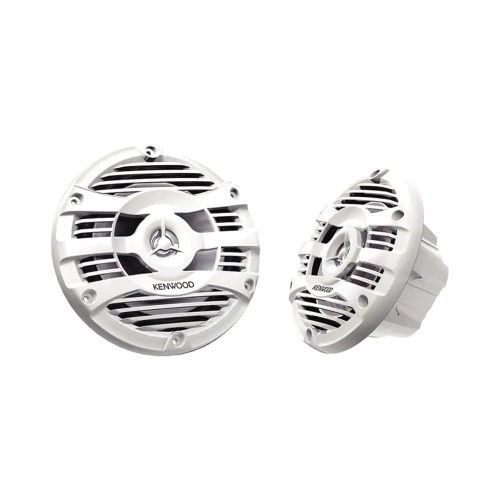 JVC KENWOOD KFC-1653MRW Par de altavoces fabricados en grado marinos en color blanco de 6.5″ potencia máxima de 150 W