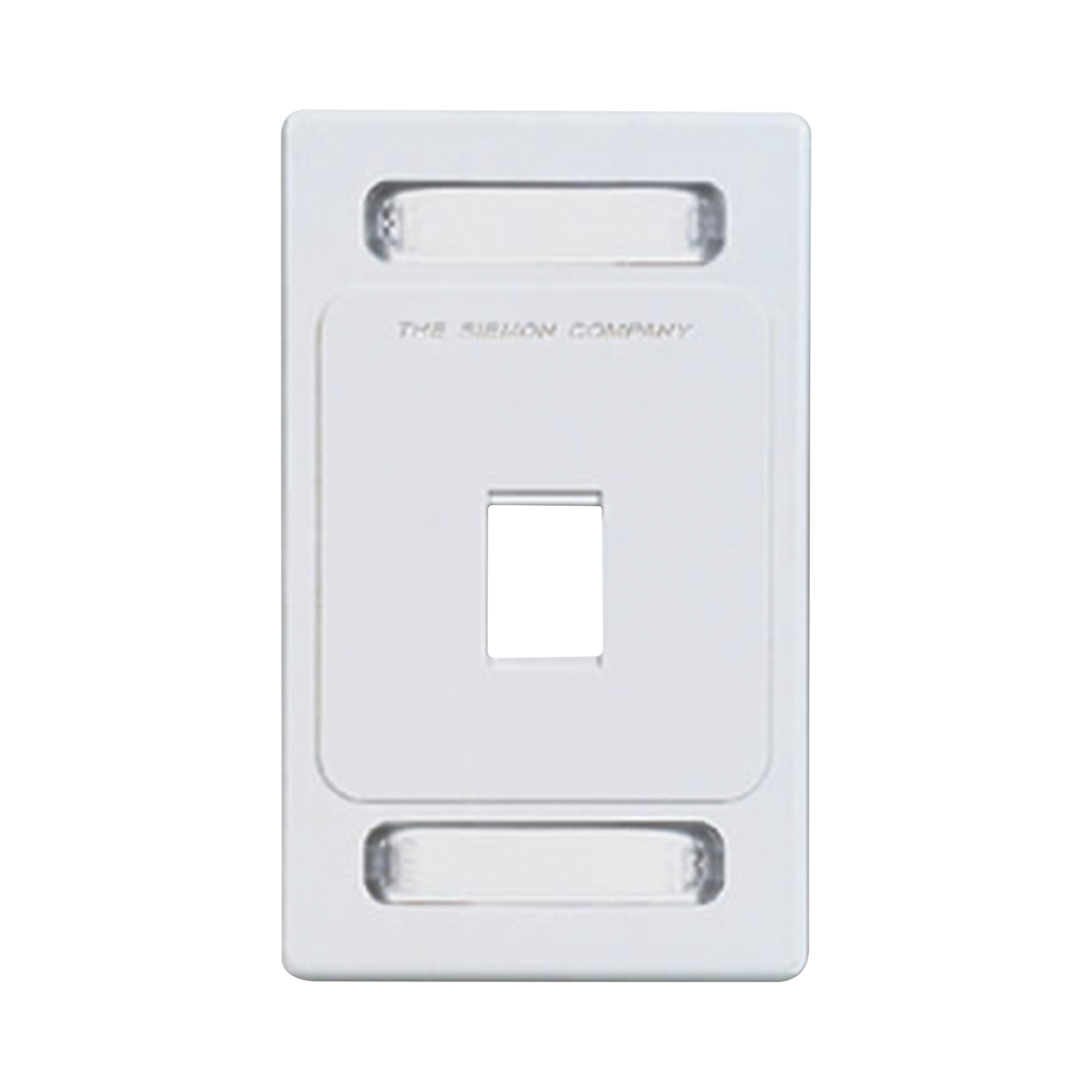 SIEMON KFP-S-01-02S Placa de pared Keystone de 1 salida, color blanco, para jacks Keystone Z-MAX y MAX