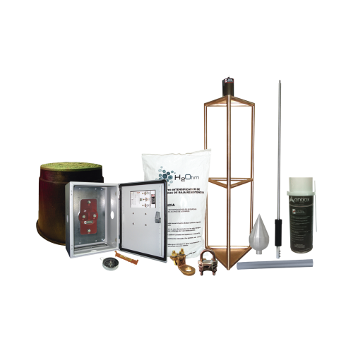 TOTAL GROUND KITMASTER05T Kit Pararrayo con Accesorios de Instalación en Torre para Protección de 300 m de Diámetro.e