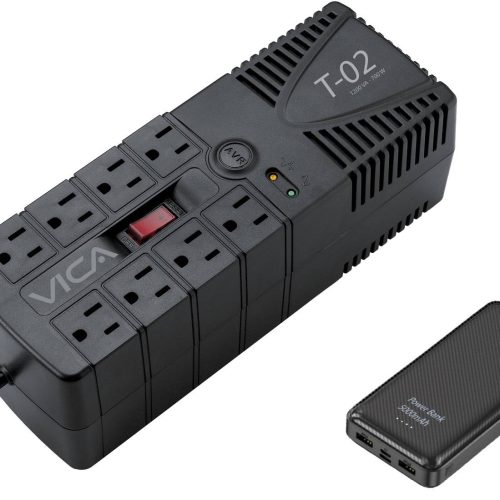 Protección Más Respaldo Regulador T-02 + PowerBank 5000mAh –