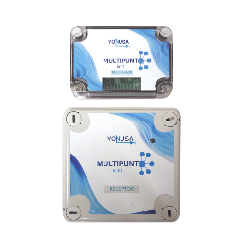 YONUSA KL110 KIT Transmisor, Receptor Inalámbrico para KLT110, 1 KM Linea de Vista, Multi-Punto Soporta 10 Equipos