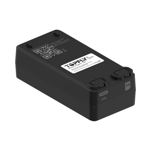 TopFlyTech KNIGHTX100 Receptor de Activos en Tiempo Real, KnightX 100, Batería Recargable, Aplicaciones Amplias, GPS 4G, Botón de Pánico, Sonda de Temperatura Externa Opcional