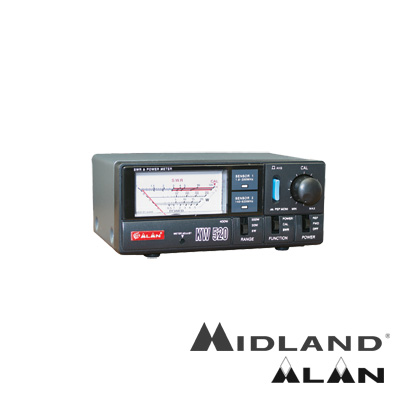MIDLAND KW520 Wattmetro para Uso Semi Profesional para HF, VHF, UHF.