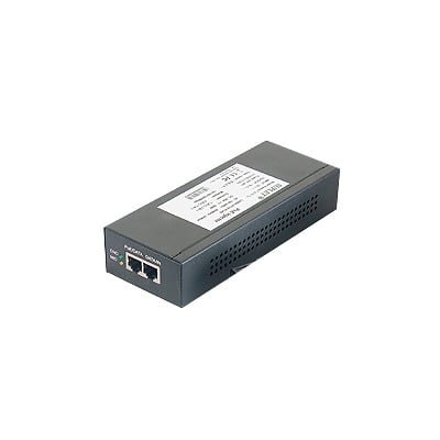 HIKVISION LAS30-57CN-RJ45 Inyector Super Hi-PoE, 56 Vcc, 30 Watts, Para Domos HIKVISION PTZ, IP (-AE, DE), Soporta 802.3 af /at, Para Aplicaciones de CCTV