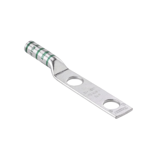 PANDUIT LCC2-38D-Q Conector de Compresión de Cobre con 2 Orificios 3/8″ para Cable 2 AWG, 1″ de espacio entre Orificios. Paquete de 25 Piezas