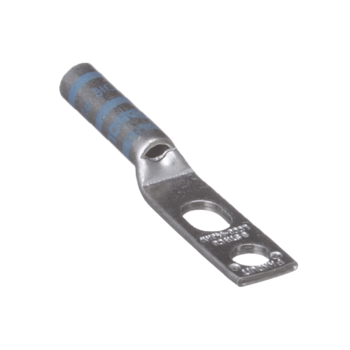 PANDUIT LCC6-14JAW-L Zapata de compresión LCC6-14JAW-l para cal. 6 Awg, Doble barreno para tornillo prisionero de 1/4, 1 pz