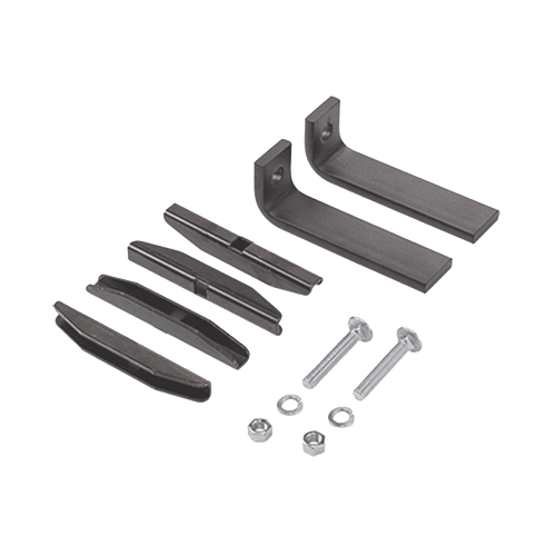 HOFFMAN LFKB Kit de Accesorios Para Fijar a Piso en Vertical a Escalerilla Recta, de Acero, Color Negro