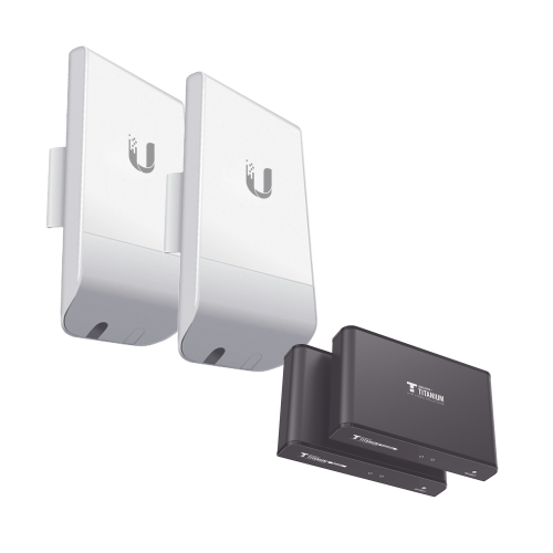 EPCOM TITANIUM LOCOM2-TT383PR04 Kit de Enlaces de Video por HDMI Inalámbrico, Distancias, Soporta Resolución hasta 1080p (Full HD)