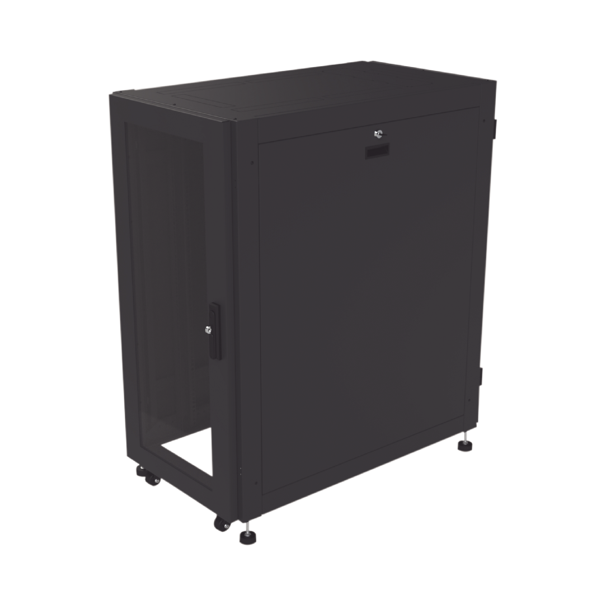 LINKEDPRO BY EPCOM LP-60100-24U-R2 Gabinete Profesional para Telecomunicaciones de 24UR, 600 mm de Ancho x 1000 mm de Profundidad, Se envía el Gabinete Armado.