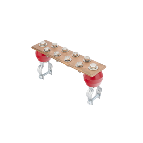 LINKEDPRO BY EPCOM LP-BU-TZ Barra de Unión con 1000 A de Capacidad. Incluye Montaje para Torre y Aisladores.