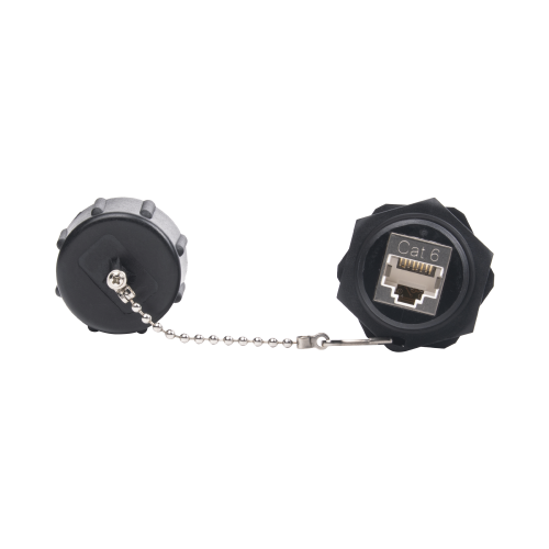 LINKEDPRO BY EPCOM LP-C6WP-CP Acoplador Industrial RJ45-RJ45 Categoría 6 Blindado IP67 (Waterproof)