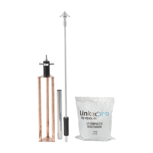 LINKEDPRO BY EPCOM LP-EPC-50D Punta Pararrayo de Aluminio de 50 m de Diámetro de Protección