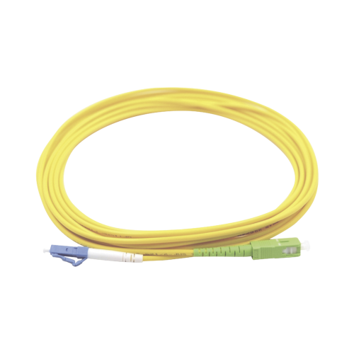 LINKEDPRO BY EPCOM LP-FO-LCU-SCA-03 Jumper de Fibra Óptica Monomodo LC/UPC-SC/APC Simplex, color amarillo 3 metros
