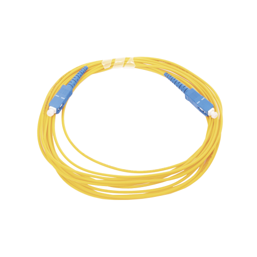 LINKEDPRO BY EPCOM LP-FO-SCU-SCU-05 Jumper de Fibra Óptica Monomodo SC/UPC – SC/UPC Simplex, color amarillo, 5 metros