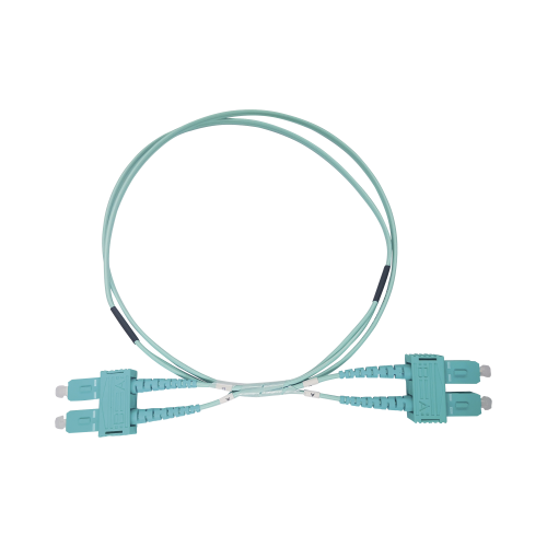 LINKEDPRO BY EPCOM LP-FOM3-SCSC-R03 Jumper de Fibra Óptica Multimodo OM3 50/125 SC-SC OFNR (Riser), 2.0 mm, Dúplex, Aqua, 3 metros