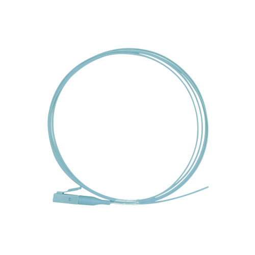 LINKEDPRO BY EPCOM LP-FOM4-LC-01 Pigtail de Fibra Óptica Simplex LC, PVC, OM4 50/125, Aqua, 1 metro