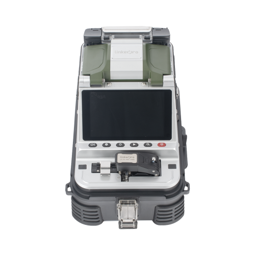 LINKEDPRO BY EPCOM LP-FS-PRO-3000 Fusionadora de Fibra Óptica MultiModo y MonoModo, 6 motores, Alineación por Núcleo, OPM + VFL, Cleaver Eléctrico de un Solo Paso, Capacitación Remota Gratuita
