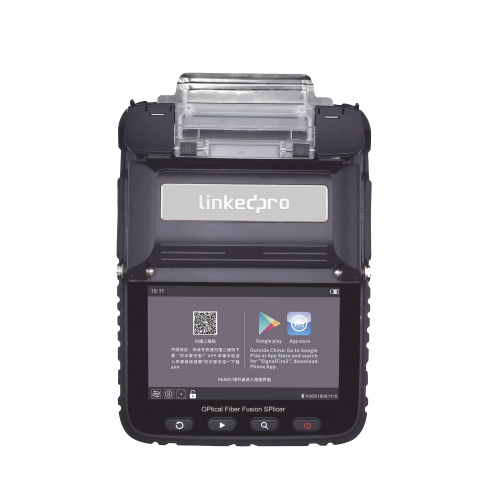 LINKEDPRO BY EPCOM LP-FS-PRO-600 Fusionadora de Fibra Óptica MultiModo y MonoModo, 6 motores, Alineación por Núcleo