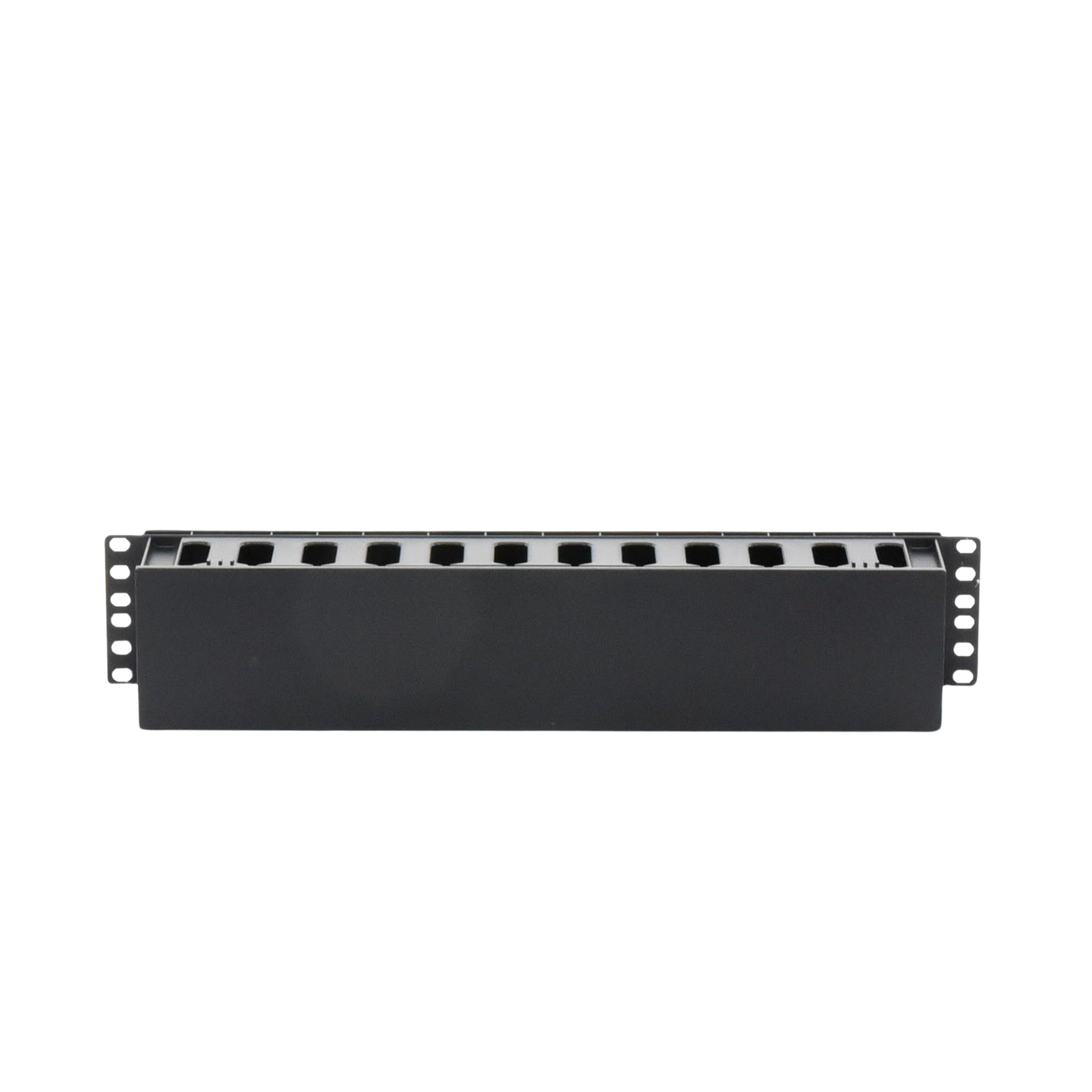 LINKEDPRO BY EPCOM LP-ORG-02 Organizador de Cables Horizontal de 2U para Rack de 19″, Fabricado en Polímero Resistente a Deformaciones y Rayones