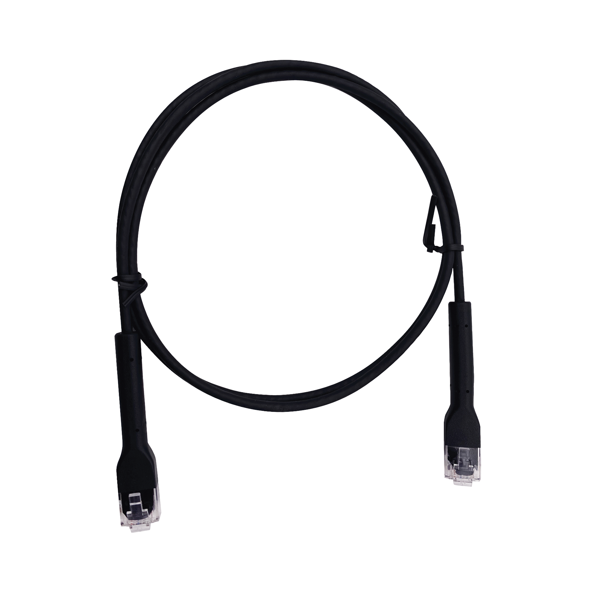 LINKEDPRO BY EPCOM LP-PSLIM-2BK Mini Patch Cord Cat6 Ultra Slim 2 m Negro – Ahorra Espacio sin Organizadores, con Bota Flexible