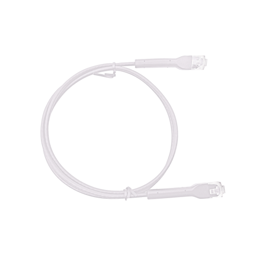 LINKEDPRO BY EPCOM LP-PSLIM-2WH Mini Patch Cord Cat6 Ultra Slim 2 m Blanco – Ahorra Espacio sin Organizadores, con Bota Flexible