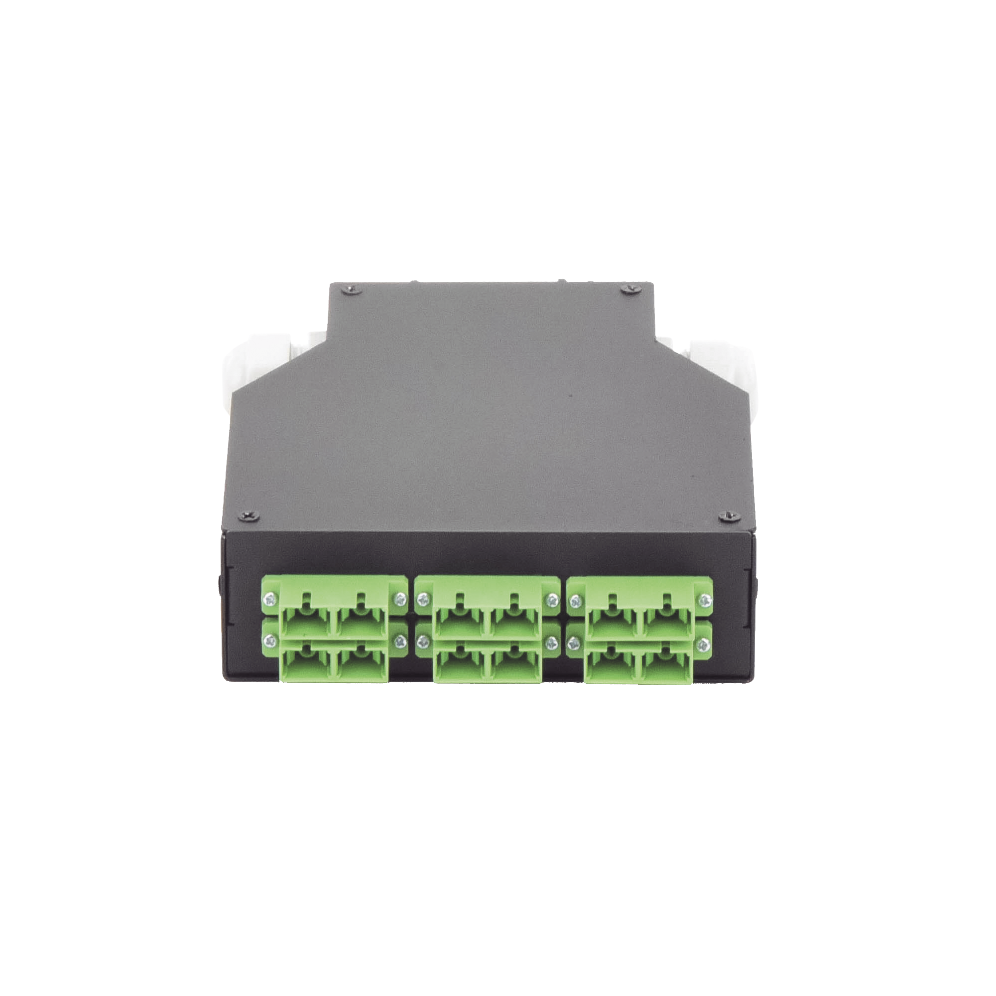 LINKEDPRO BY EPCOM LP-RDSCASM Distribuidor de Fibra Óptica para Riel Din, 6 Acopladores SC/APC Duplex Monomodo con Charola de Empalme