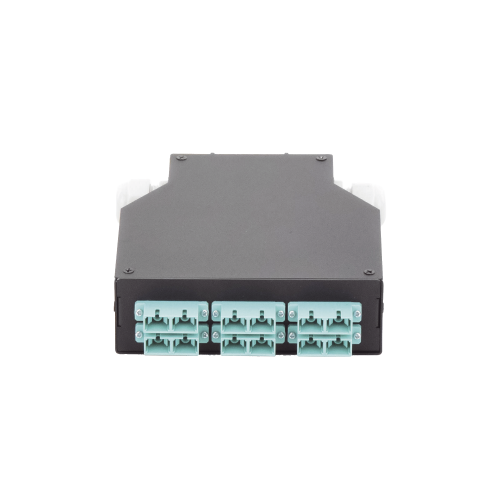 LINKEDPRO BY EPCOM LP-RDSCUMM Distribuidor de Fibra Óptica para Riel Din, 6 Acopladores SC/UPC Multimodo con Charola de Empalme