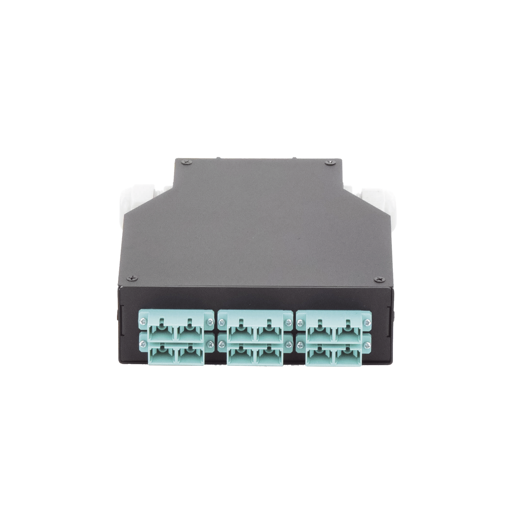 LINKEDPRO BY EPCOM LP-RDSCUMM Distribuidor de Fibra Óptica para Riel Din, 6 Acopladores SC/UPC Multimodo con Charola de Empalme