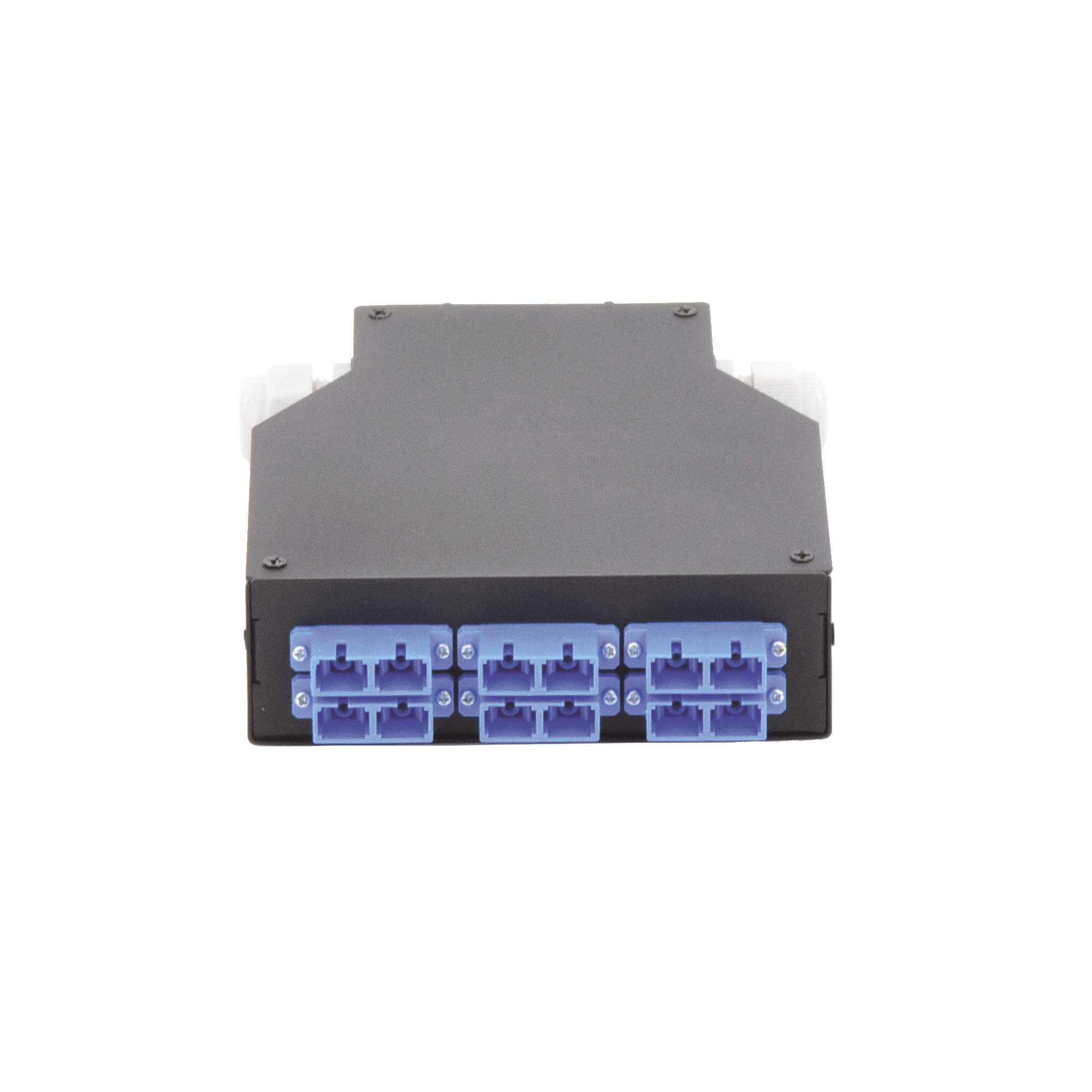 LINKEDPRO BY EPCOM LP-RDSCUSM Distribuidor de Fibra óptica para Riel Din, 6 Acopladores SC/UPC Duplex Monomodo con Charola de Empalme