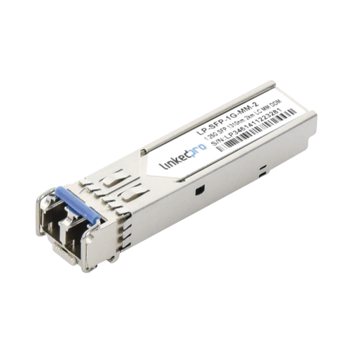 LINKEDPRO BY EPCOM LP-SFP-1G-MM-2 Transceptor Óptico SFP (Mini-Gbic), Multimodo 1310 nm, 1.25 Gbps, 1000BASE-SX, Conectores LC/UPC Dúplex, DDM, Hasta 2 km