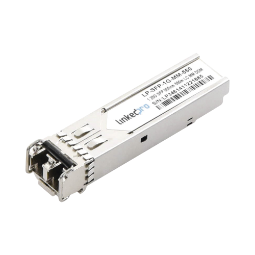LINKEDPRO BY EPCOM LP-SFP-1G-MM-550 Transceptor Óptico SFP (Mini-Gbic), Multimodo 850 nm, 1.25 Gbps, 1000BASE-SX, Conectores LC/UPC Dúplex, DDM, Hasta 550 m