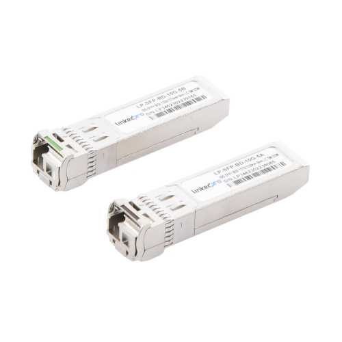 LINKEDPRO BY EPCOM LP-SFP-BD-10G-5 Transceptores Ópticos Bidireccionales SFP+ (Mini-Gbic), Monomodo 1270 & 1330 nm, 10 Gbps, 10GBASE-BX, Conector LC/UPC Simplex, DDM, Hasta 5 km, 2 Piezas