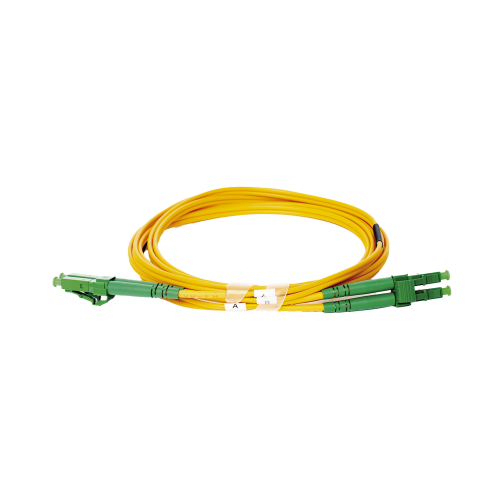 LINKEDPRO BY EPCOM LP-SM2-LCA-LCA-S2 Jumper de Fibra Óptica Monomodo 9/125 LC/APC-LC/APC Duplex PVC, 2.0 mm, amarillo, 2 metros