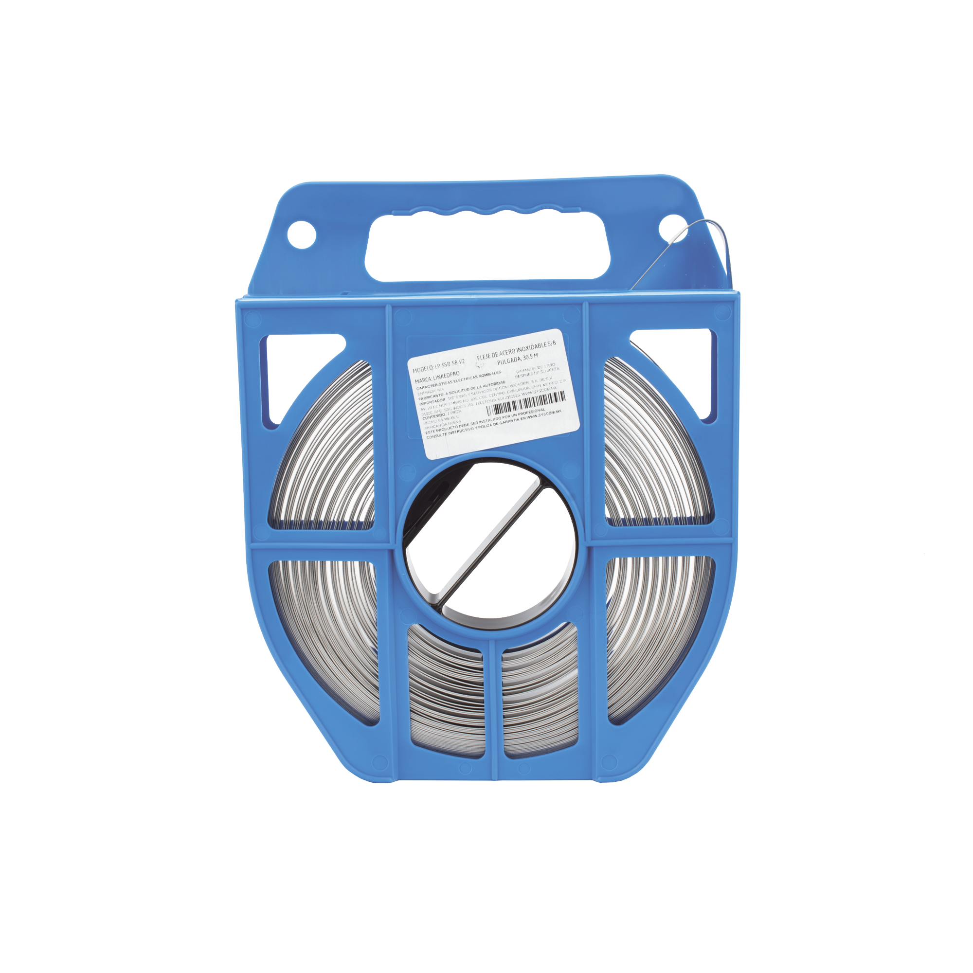 LINKEDPRO BY EPCOM LP-SSB-58-V2 Fleje de Acero Inoxidable 304 de 5/8″, 0.70 mm, 30.5 metros