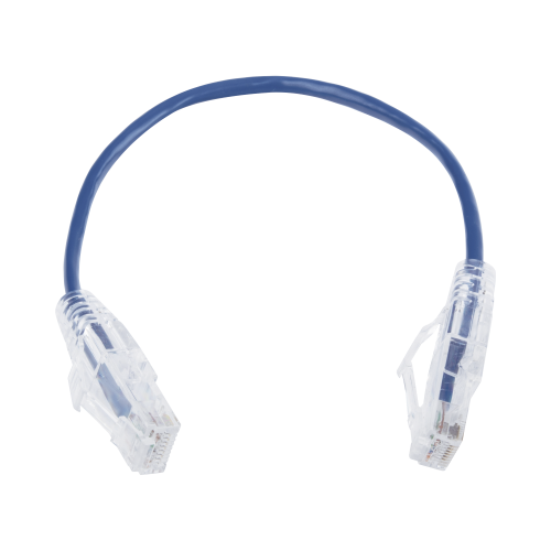 LINKEDPRO BY EPCOM LP-UT6-020-BU28 Cable de Parcheo Slim UTP Cat6 – 20 cm Azul Diámetro Reducido (28 AWG)