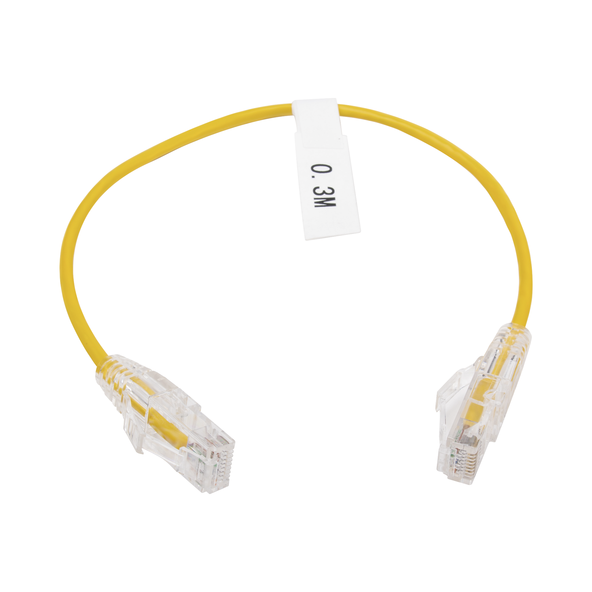 LINKEDPRO BY EPCOM LP-UT6-030-YE28 Cable de Parcheo Slim UTP Cat6 – 30 cm Amarillo Diámetro Reducido (28 AWG)