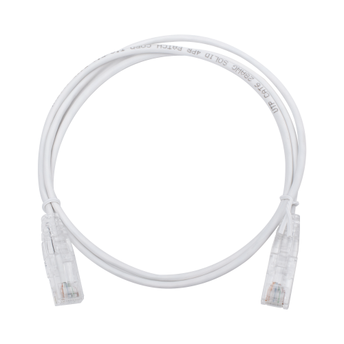LINKEDPRO BY EPCOM LP-UT6-100-WH28 Cable de Parcheo Slim UTP Cat6 – 1 metro, Blanco, Diámetro Reducido (28 AWG)