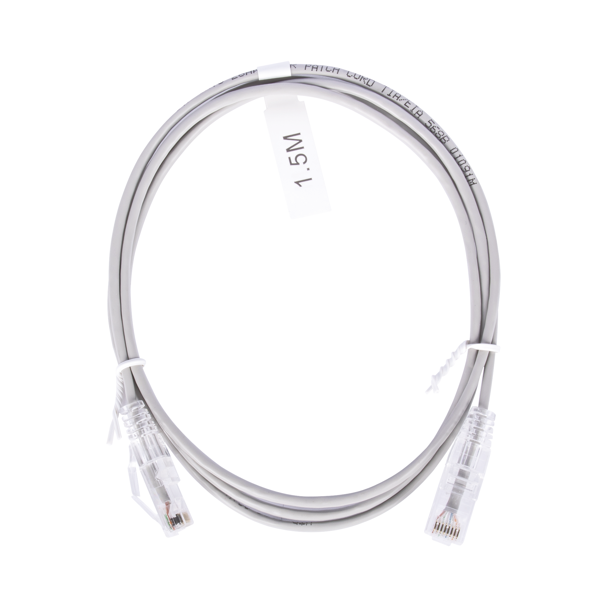 LINKEDPRO BY EPCOM LP-UT6-150-GY28 Cable de Parcheo Slim UTP Cat6 – 1.5 m Gris Diámetro Reducido (28 AWG)